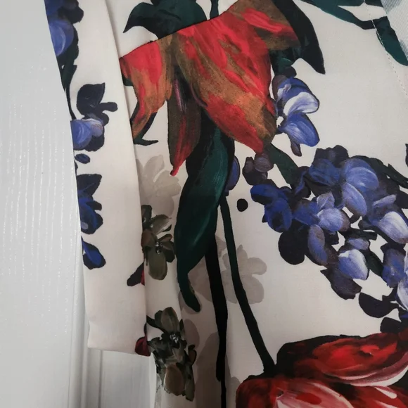 Express V Neck Floral Gramercy Tee, Small (EUC) - Picture 4 of 6